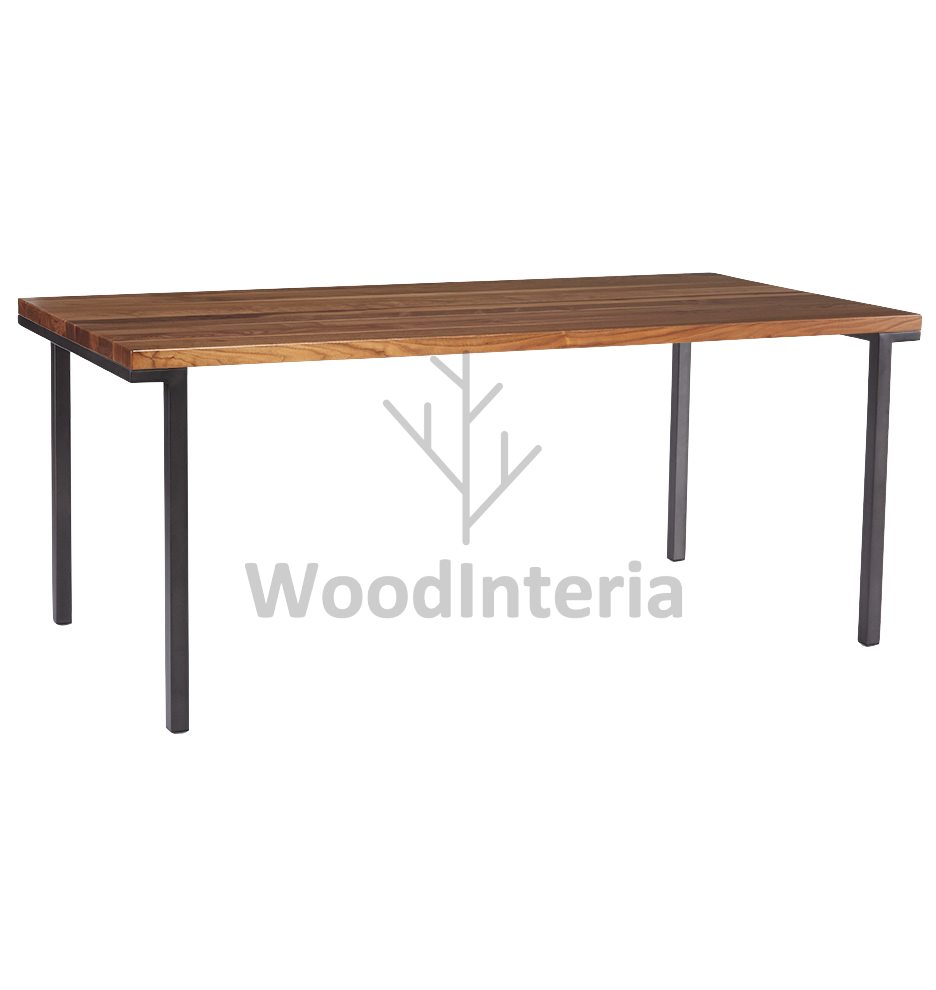 фото обеденный стол tangangika dinning table 180 в интерьере лофт эко | WoodInteria