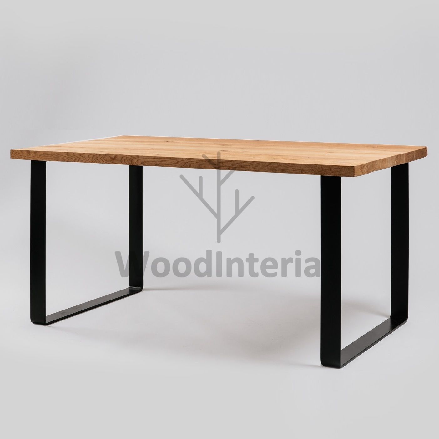 фото кухонный стол oak natur curve в интерьере лофт эко | WoodInteria