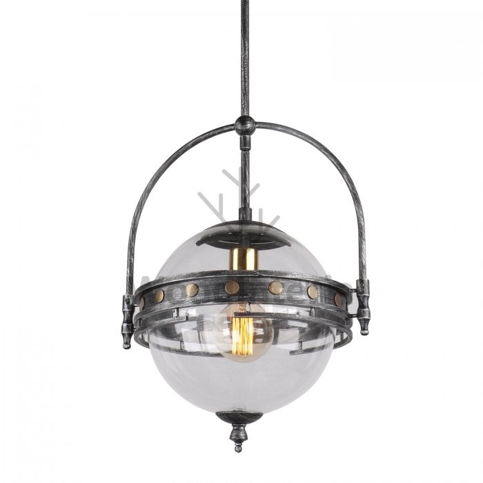 подвесной светильник ball clamp в стиле лофт индастриал WoodInteria