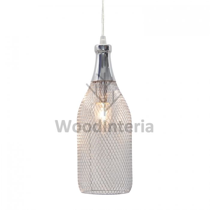 подвесной светильник mesh bottle chrome в стиле лофт индастриал WoodInteria