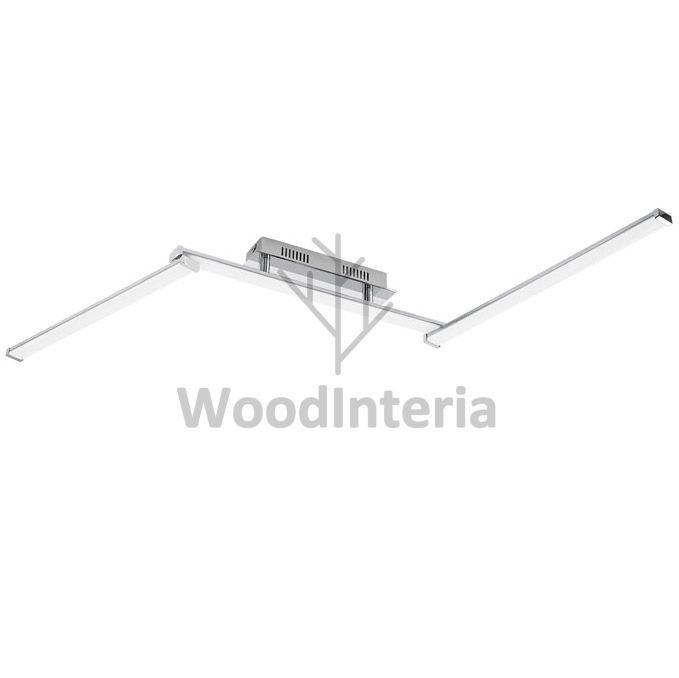 фото потолочный светильник broken line 2 в скандинавском интерьере лофт эко | WoodInteria