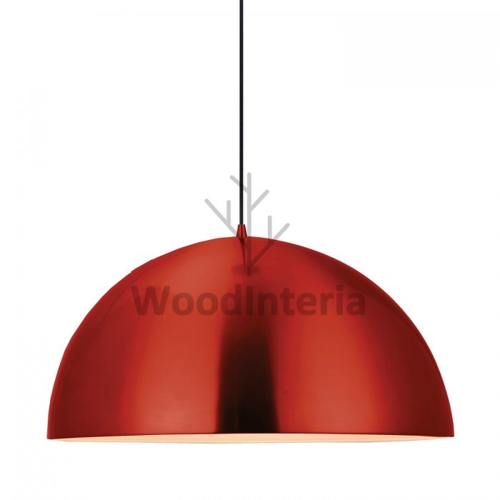 подвесной светильник smooth dome red в стиле лофт индастриал WoodInteria