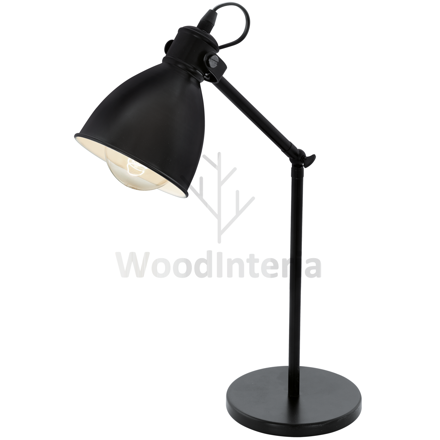 фото настольная лампа black dome table в скандинавском интерьере лофт эко | WoodInteria