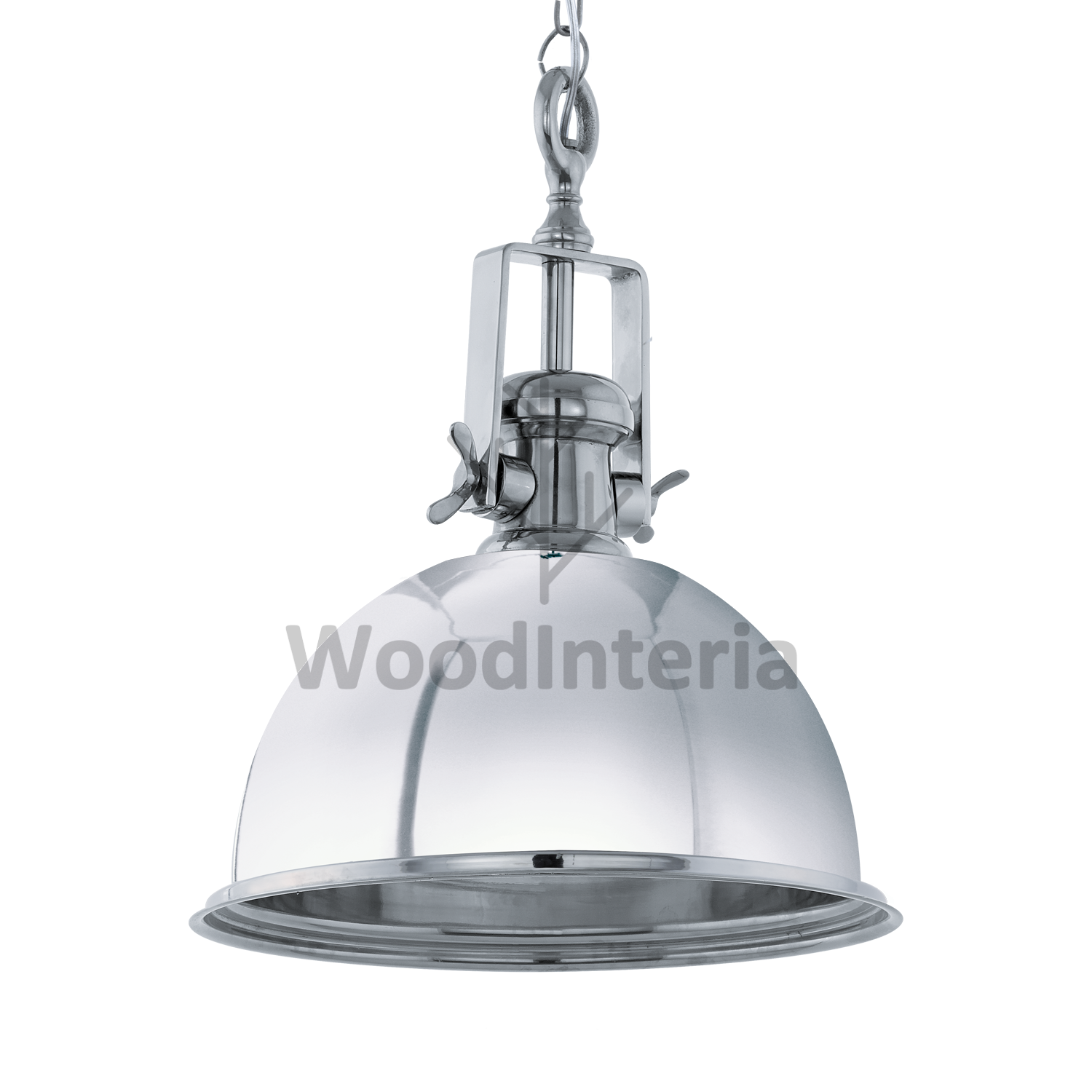 фото подвесной светильник campane chrome в скандинавском интерьере лофт эко | WoodInteria