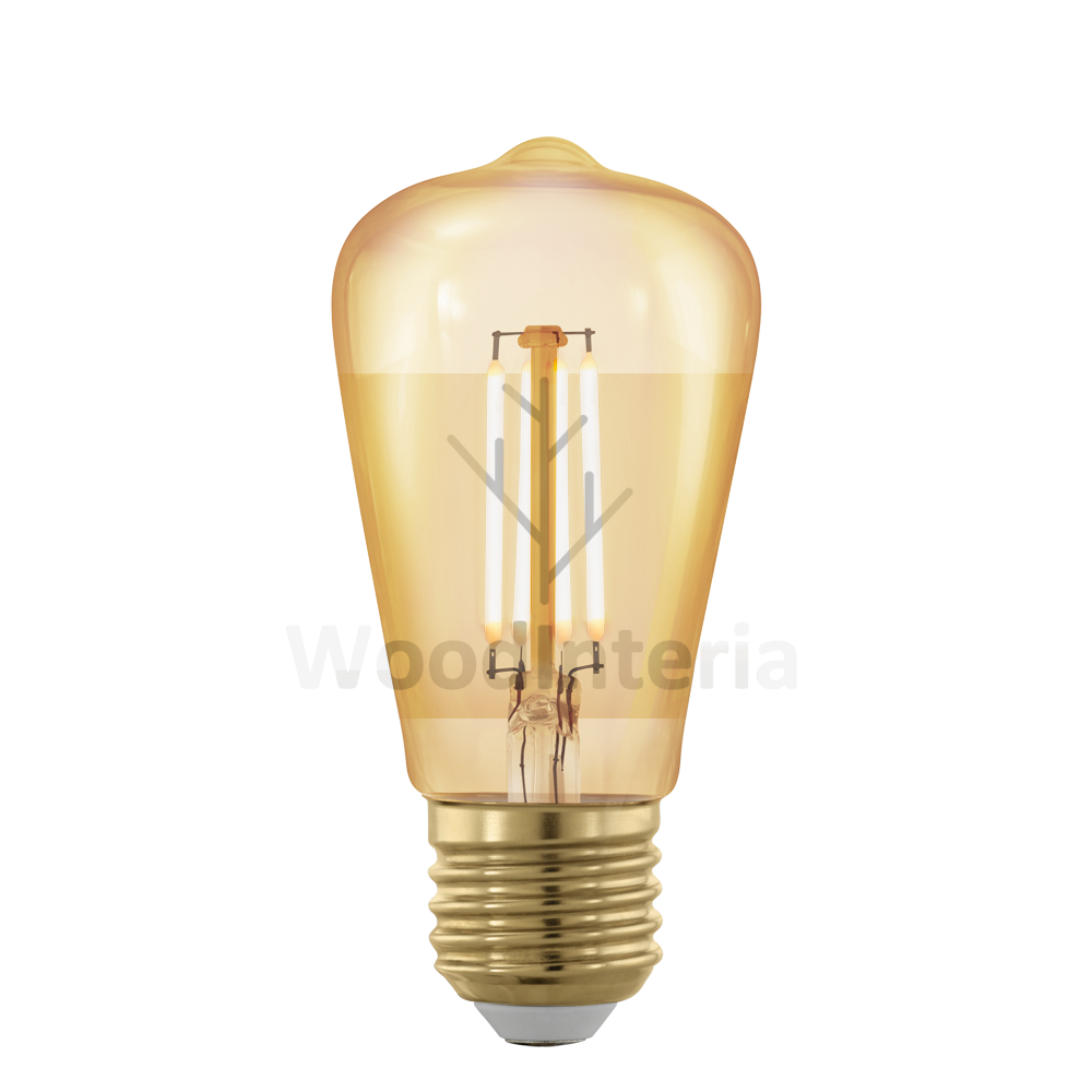 фото лампочка gold bulb #5 в скандинавском интерьере лофт эко | WoodInteria