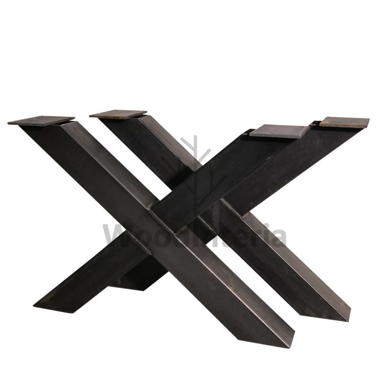фото подстолье металлическое x-type dinner в скандинавском интерьере лофт эко | WoodInteria