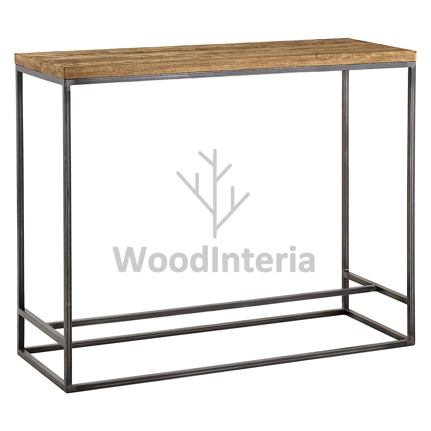 барный стол loft industrial oak qubris в стиле лофт индастриал WoodInteria