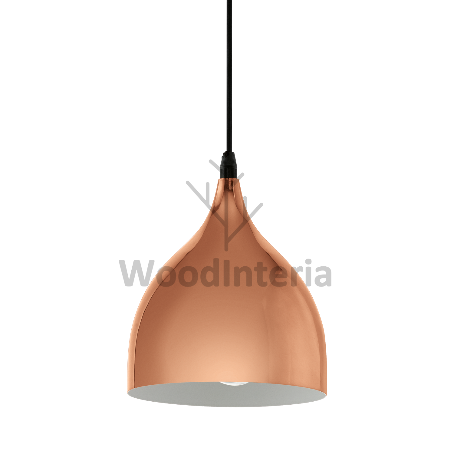 фото подвесной светильник shine small dome в скандинавском интерьере лофт эко | WoodInteria