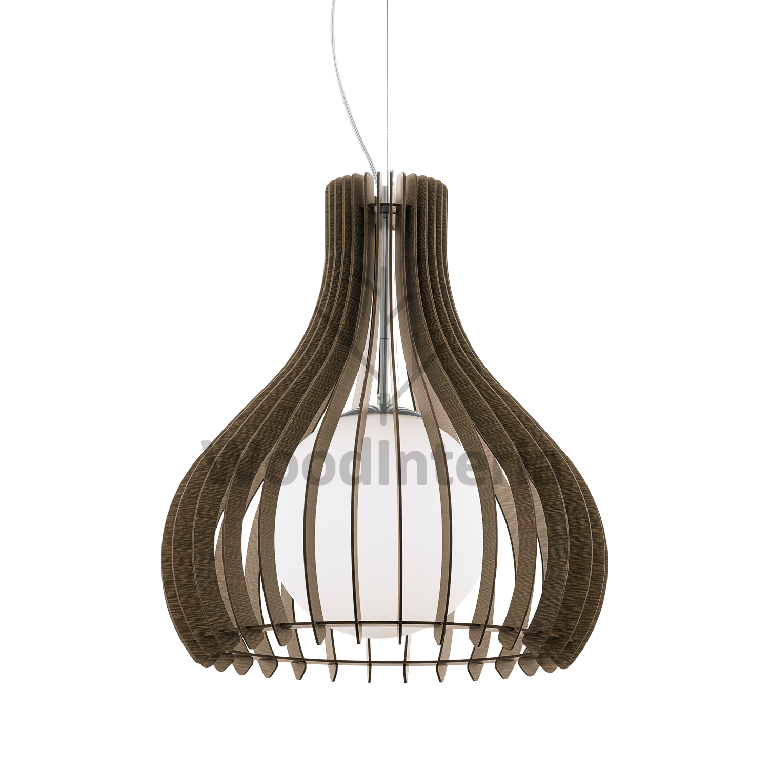 фото подвесной светильник secto pear dark 2 в скандинавском интерьере лофт эко | WoodInteria