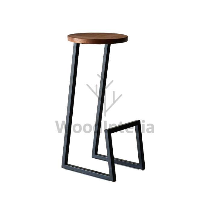 фото барный стул trapezium barstool в интерьере лофт эко | WoodInteria