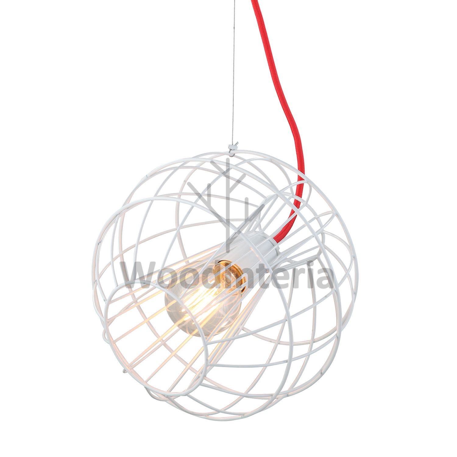 фото подвесной светильник futuristic spheres white в скандинавском интерьере лофт эко | WoodInteria