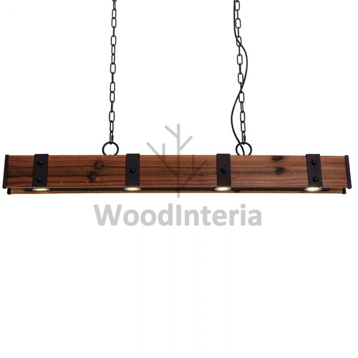 фото подвесной светильник wooden block в скандинавском интерьере лофт эко | WoodInteria