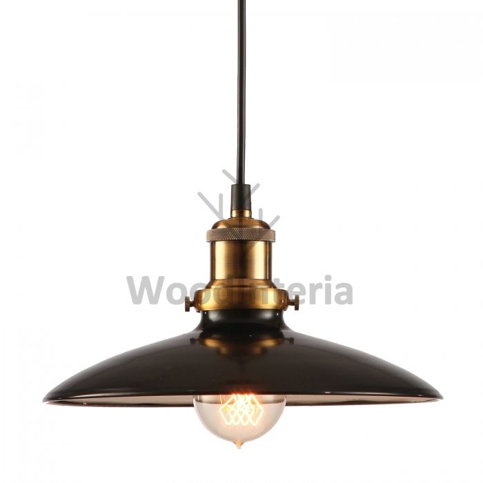 фото подвесной светильник loft visor black в скандинавском интерьере лофт эко | WoodInteria