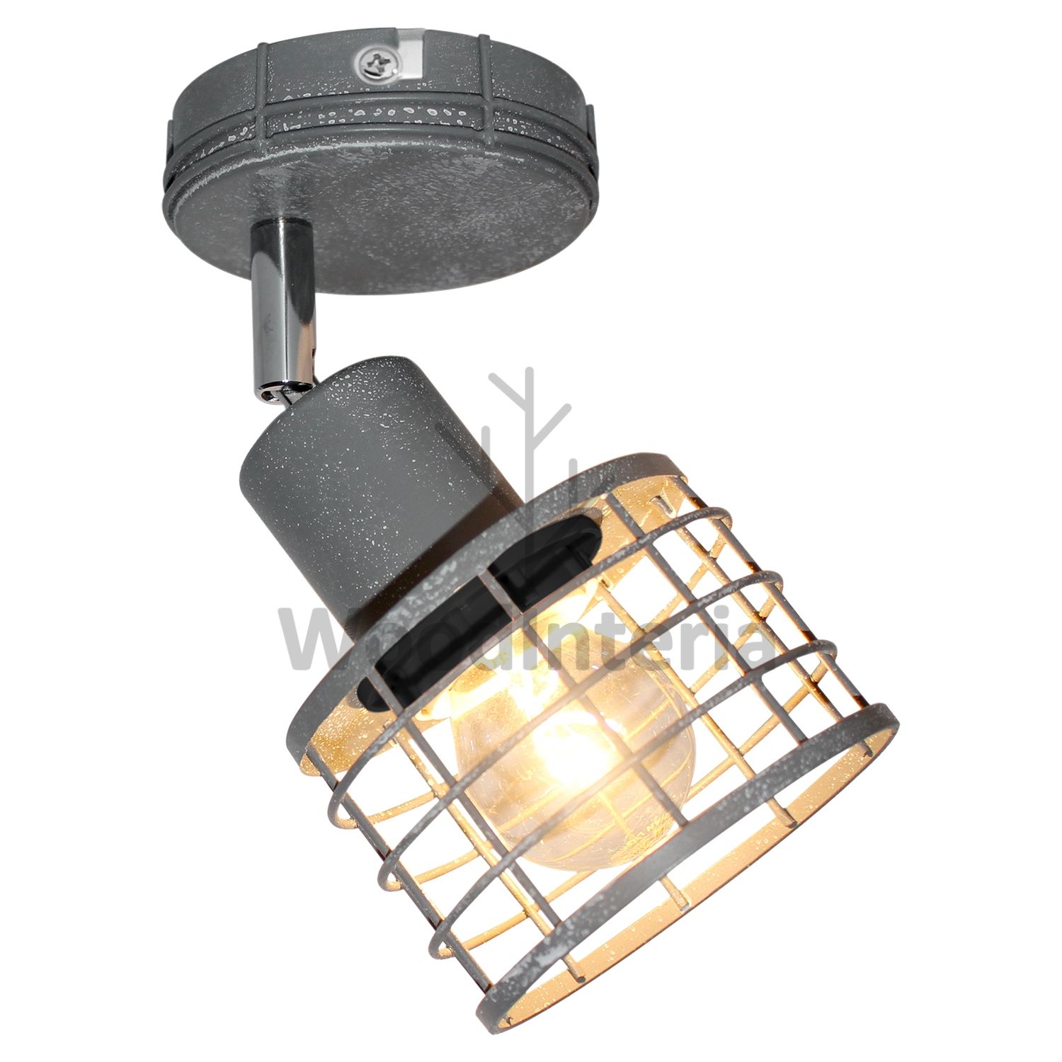 фото настенно-потолочный светильник feeder one в скандинавском интерьере лофт эко | WoodInteria