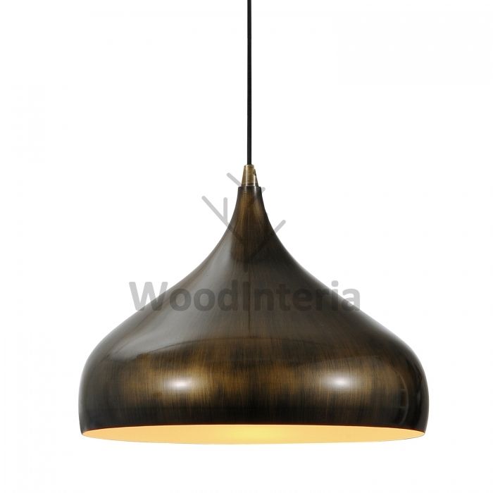 подвесной светильник smooth dome point bronze в стиле лофт индастриал WoodInteria