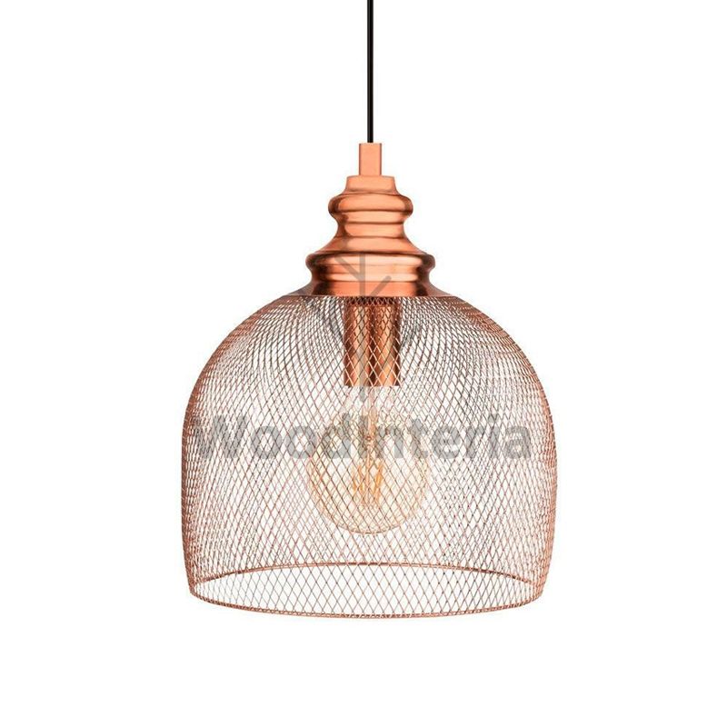фото подвесной светильник air copper в скандинавском интерьере лофт эко | WoodInteria
