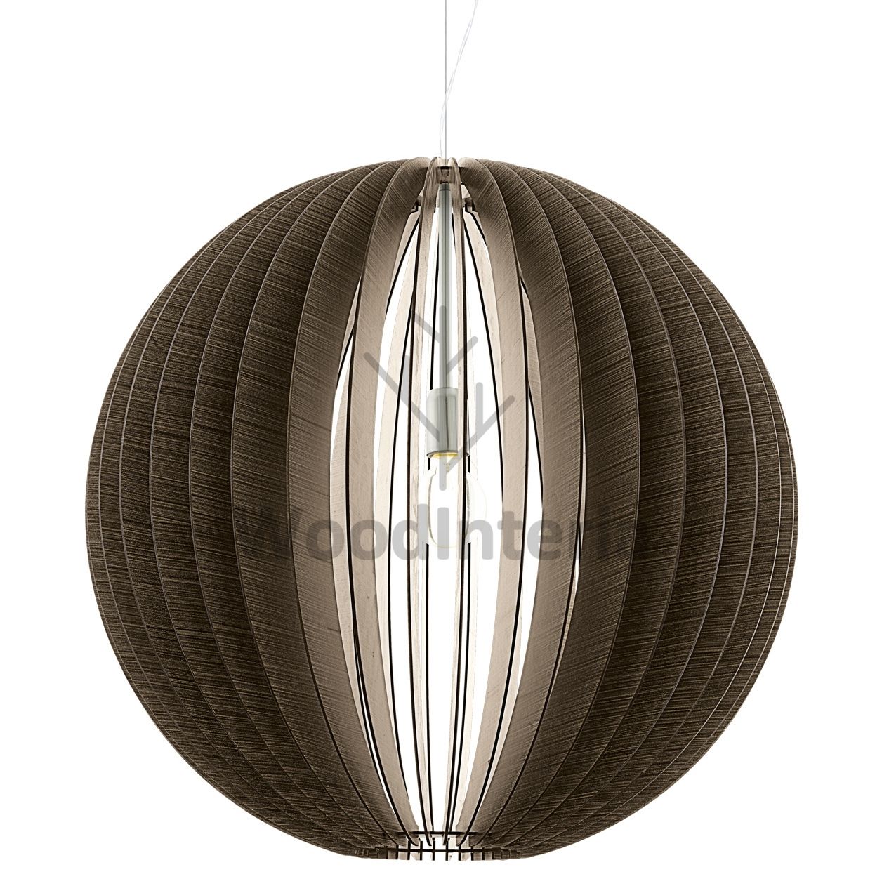 фото подвесной светильник section sphere big dark в скандинавском интерьере лофт эко | WoodInteria