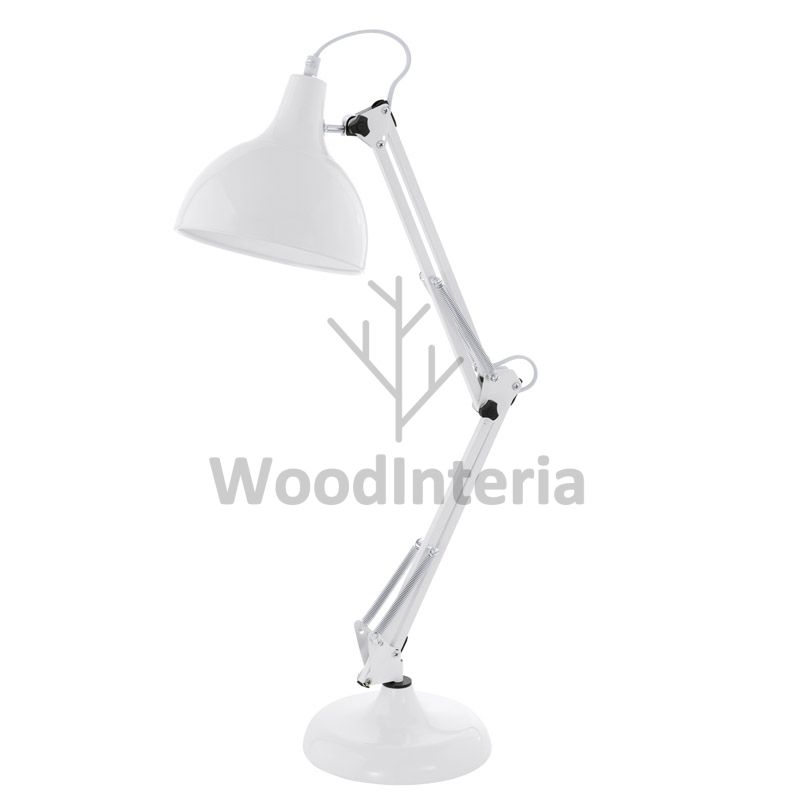 фото настольная лампа mobility white table в скандинавском интерьере лофт эко | WoodInteria