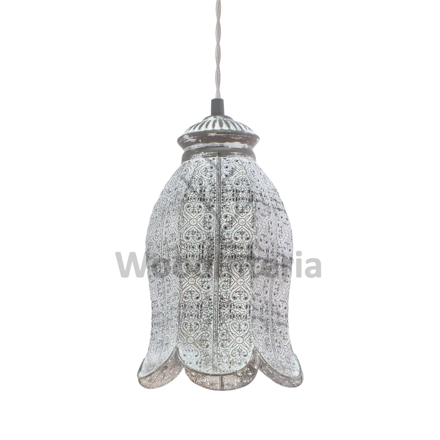 фото подвесной светильник flower bell в скандинавском интерьере лофт эко | WoodInteria