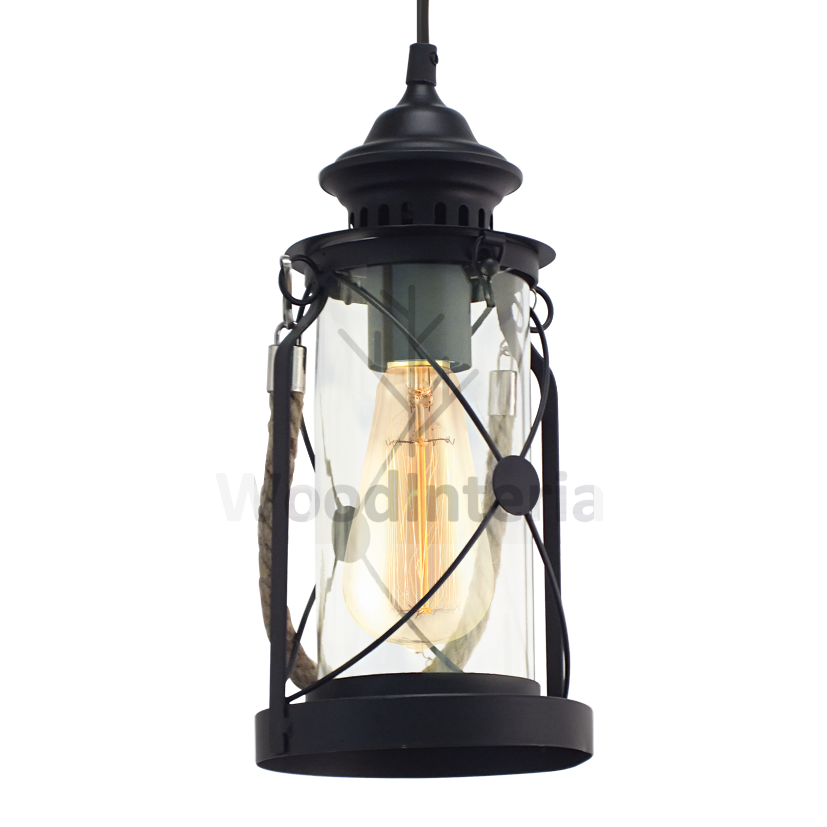 фото подвесной светильник oillamp black в скандинавском интерьере лофт эко | WoodInteria