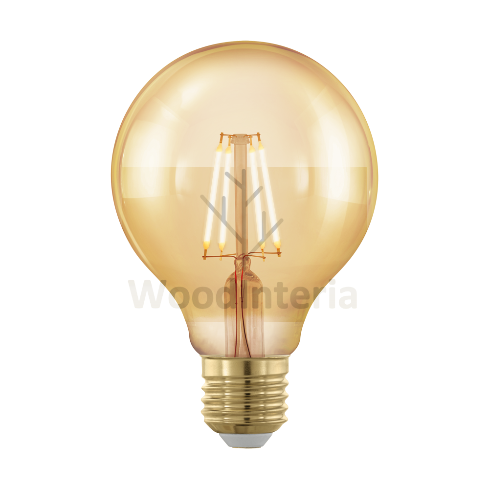 фото лампочка gold bulb #2 в скандинавском интерьере лофт эко | WoodInteria