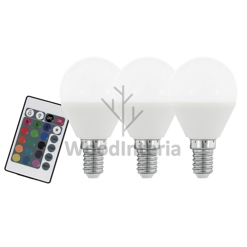 фото комплект из 3-х led-ламп smart light rgb #9 и пульта ду в скандинавском интерьере лофт эко | WoodInteria