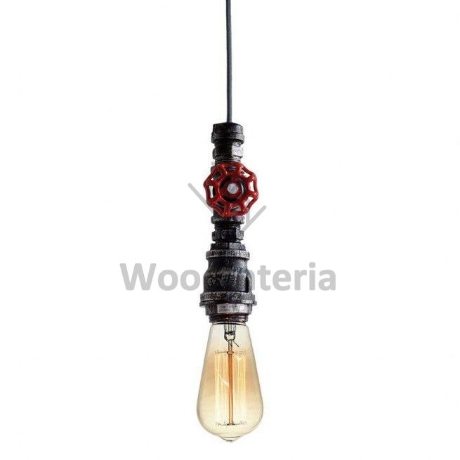 фото подвесной светильник loft tubing red switch pendant в скандинавском интерьере лофт эко | WoodInteria