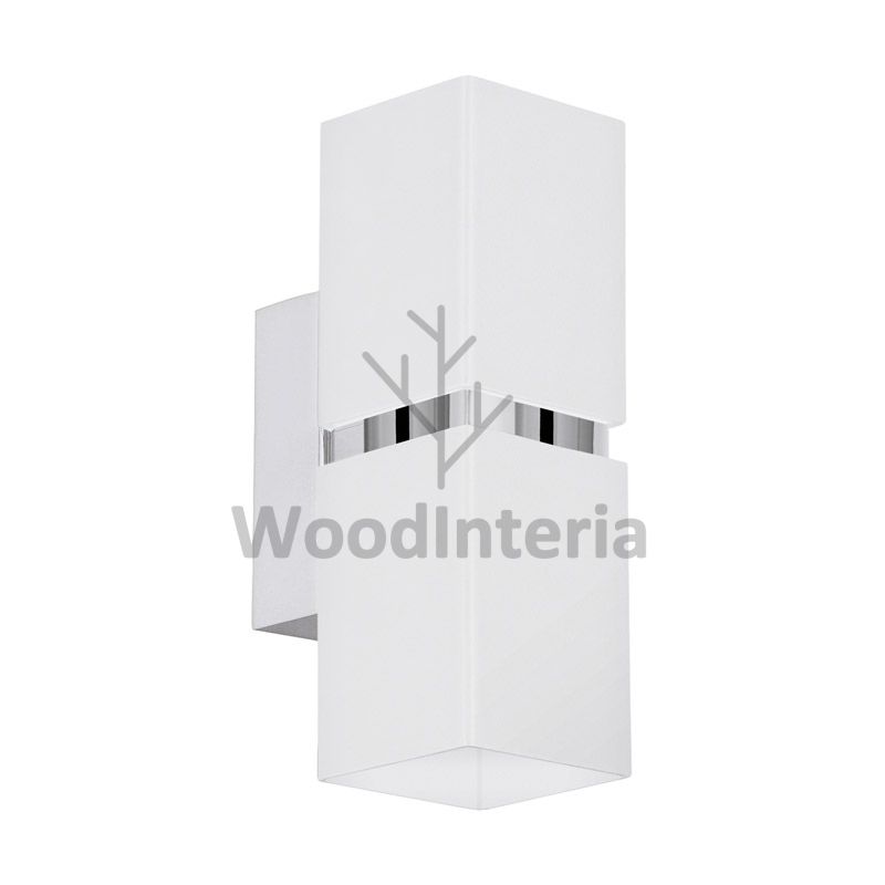 фото настенный светильник parts square chromium в скандинавском интерьере лофт эко | WoodInteria