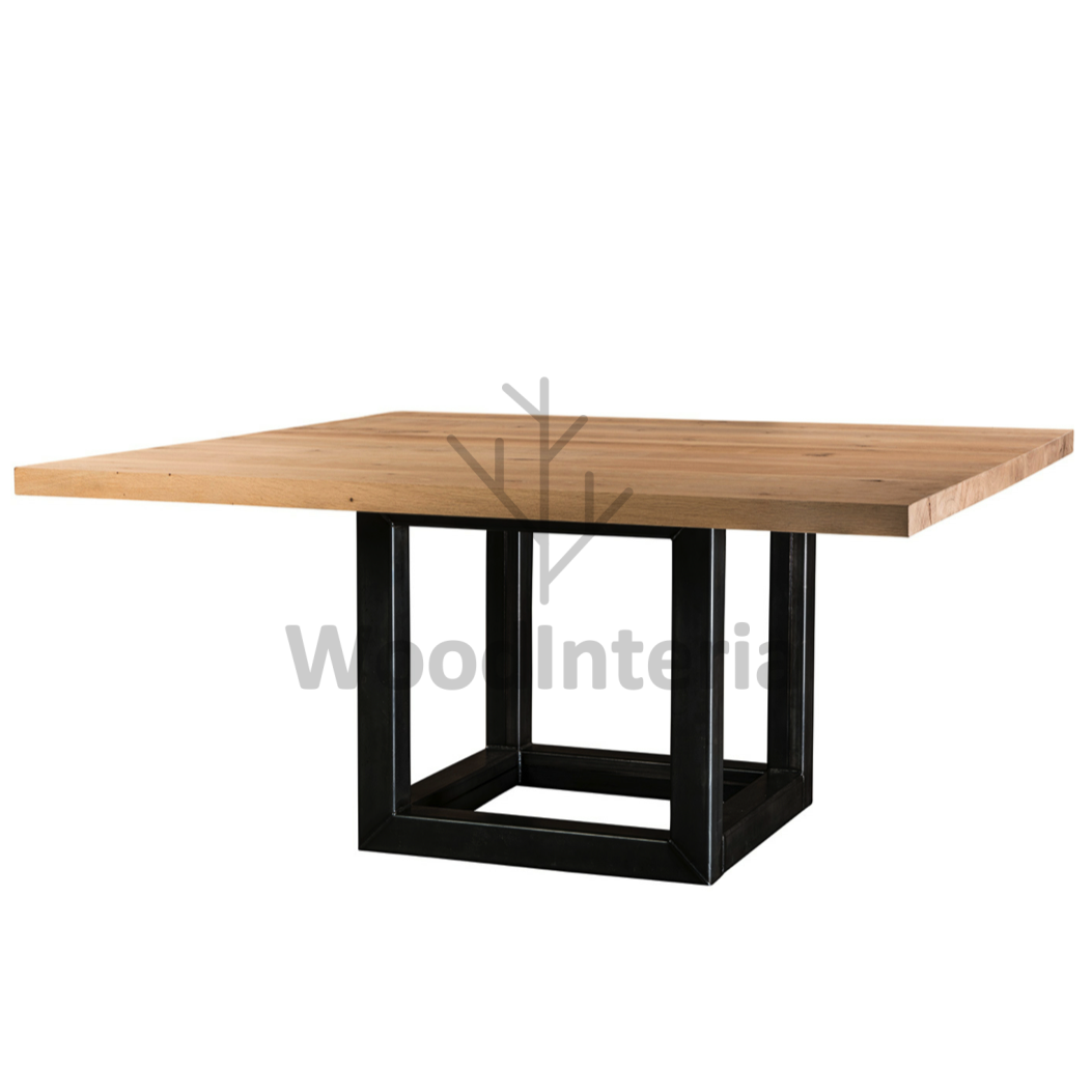 фото обеденный стол double top quadro dinning в стиле лофт эко | WoodInteria