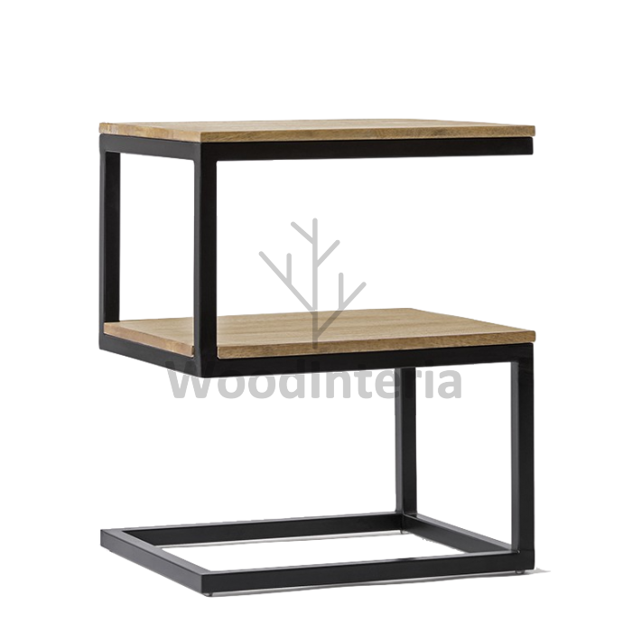 фото приставной столик loft craft s-type side table в интерьере лофт эко | WoodInteria