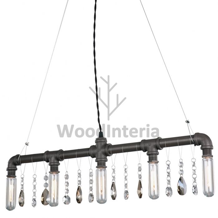 фото подвесной светильник loft brutal crystal pendant 5 в скандинавском интерьере лофт эко | WoodInteria