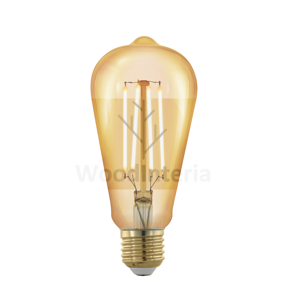 фото лампочка gold bulb #6 в скандинавском интерьере лофт эко | WoodInteria