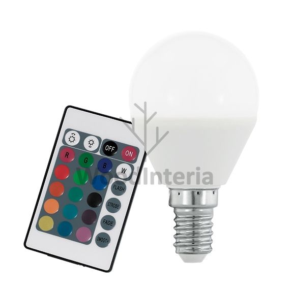 фото комплект из led-лампы smart light rgb #9 и пульта ду в скандинавском интерьере лофт эко | WoodInteria