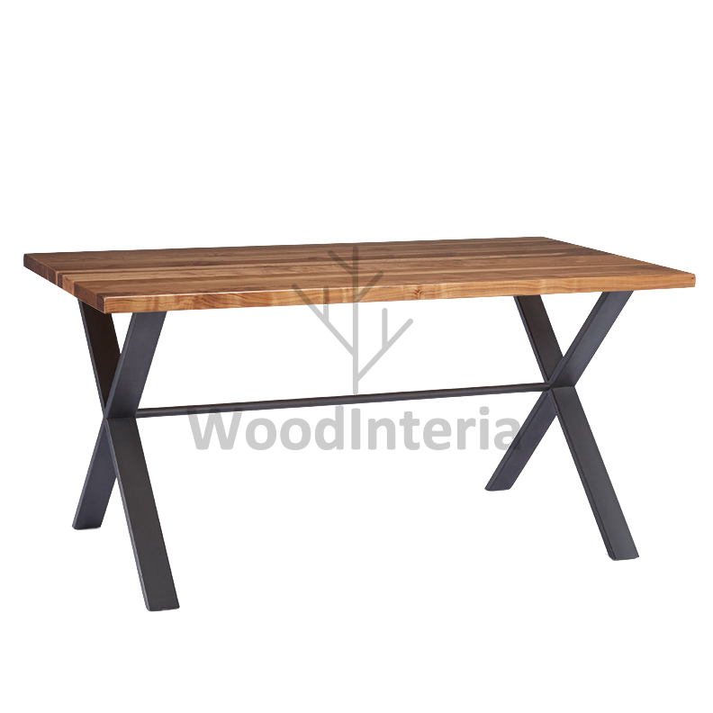 фото обеденный стол x base dinning table 150 в интерьере лофт эко | WoodInteria